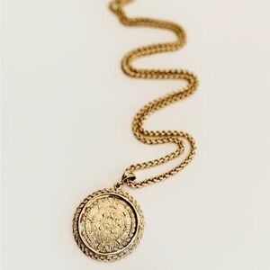 The Shannon Chic Gold Medallion Necklace